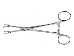 Uterine probes, forceps for lifting the uterus and toothed-paws AESCULAP